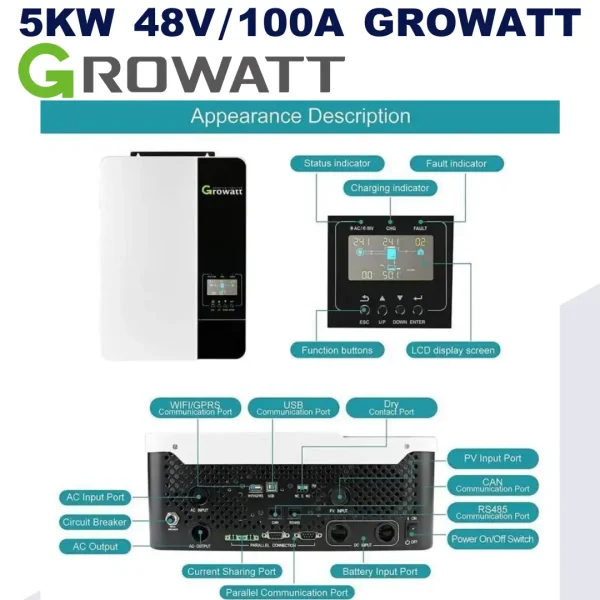 Growatt مدل SPF ES 5000